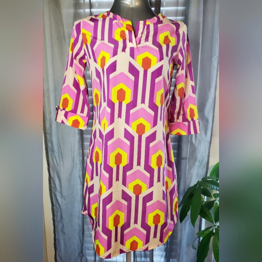 Geometric Tunic Dress